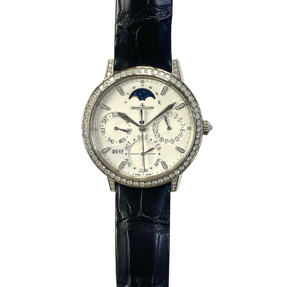 Jaeger-LeCoultre Q3493420 Rendez-vous Perpetual Calendar Diamond Bezel White Gold