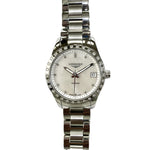 Longines L2.385.0.87.6 Conquest Classic Dial Diamond Bezel Stainless Steel