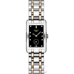 Longines L5.512.5.57.7 DolceVita Quartz Stainless Steel and Rose Gold