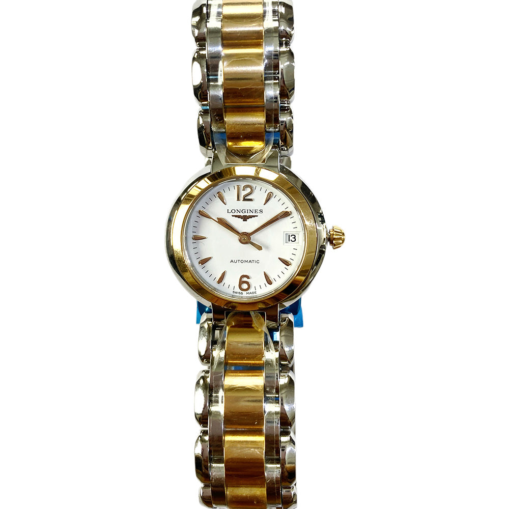 Longines L8.111.5.16.6 PrimaLuna Automatic Stainless Steel and Rose Gold
