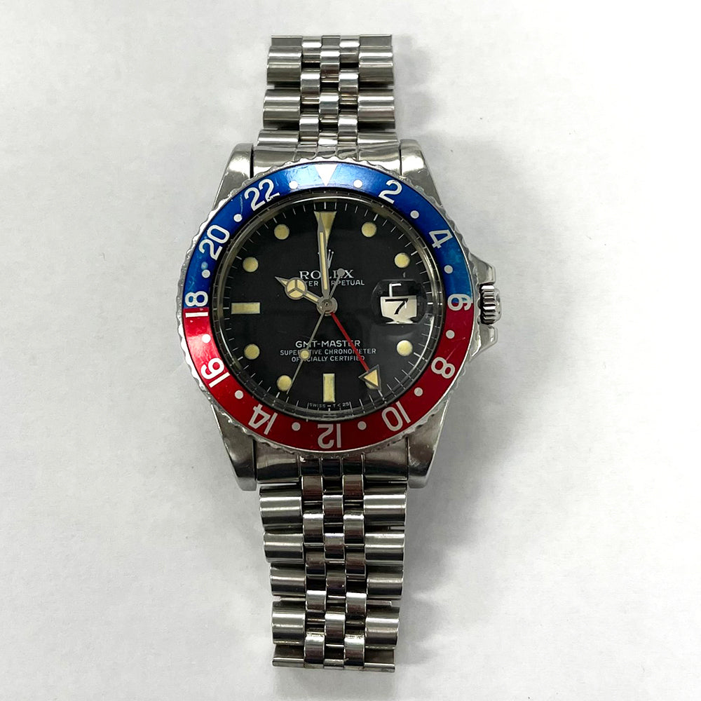 Rolex 16750 Vintage GMT-Master I transitional 40mm Stainless Steel Pepsi Bezel