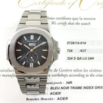 Patek Philippe 5726/1A‐014 Nautilus 40.5mm Annual Calendar Moon Phases Stainless Steel Blue Tiffany-stamped  Dial Self-Winding