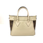 Louis Vuitton LOUIS VUITTON On My Side PM Tote Bag, Greige,  Calf Leather, Gold Hardware - view 3