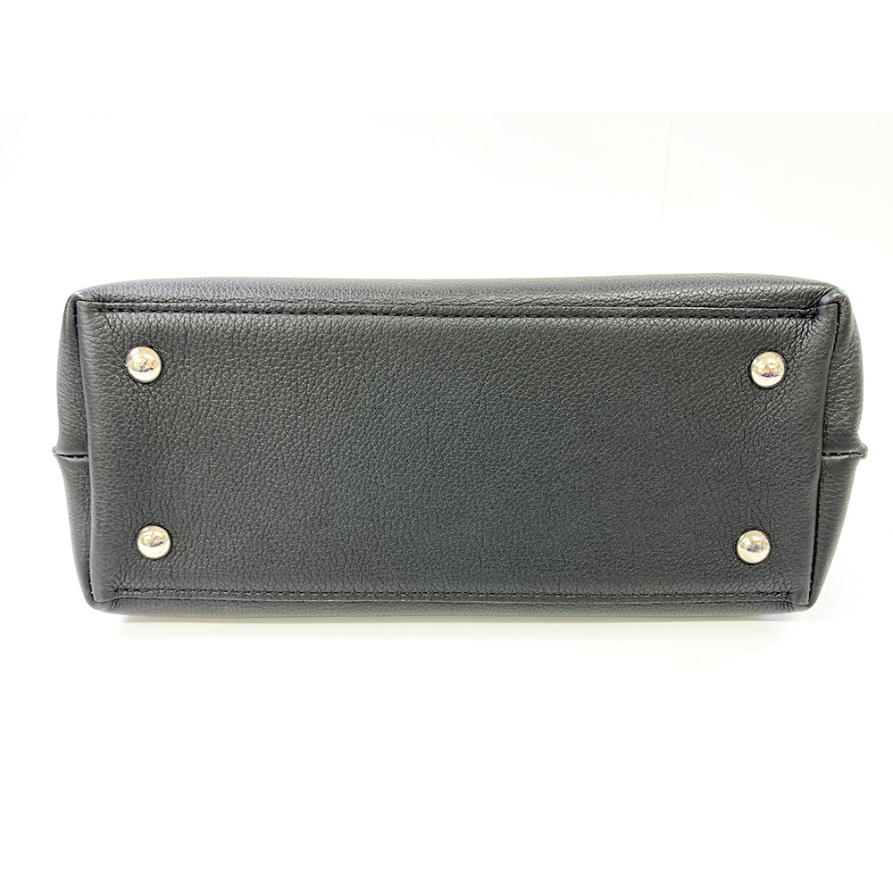Louis Vuitton LOUIS VUITTON Rock Me Ever BB, Black, Calfskin Leather, Silver Hardware - view 4