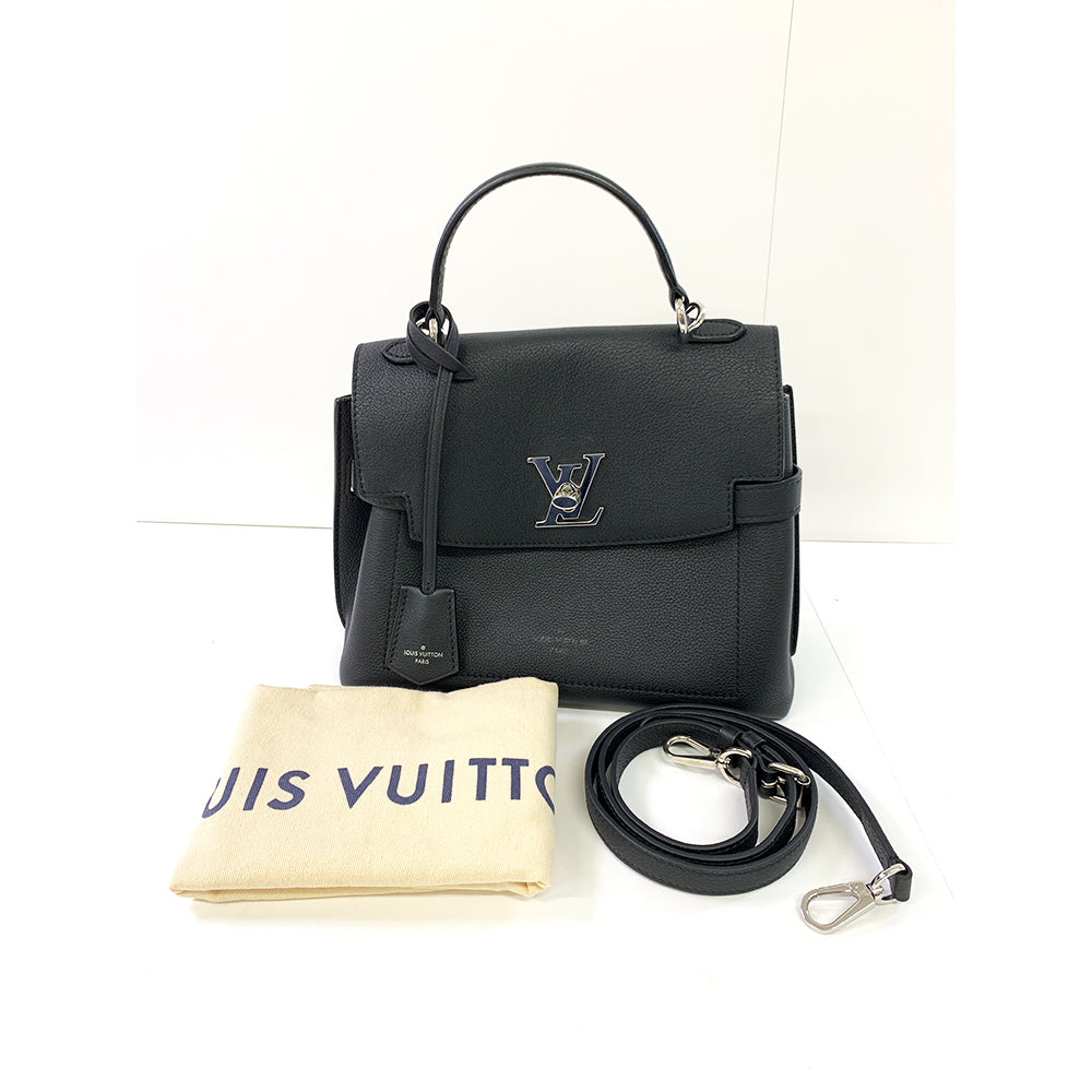 Louis Vuitton LOUIS VUITTON Rock Me Ever BB, Black, Calfskin Leather, Silver Hardware - view 7