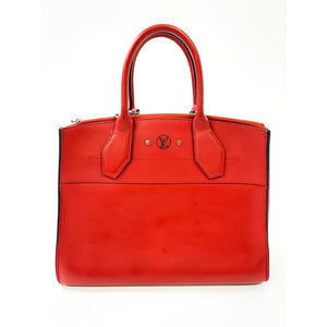 Louis Vuitton LOUIS VUITTON City Streamer MM, Red, Calf Leather, Silver Hardware - view 3