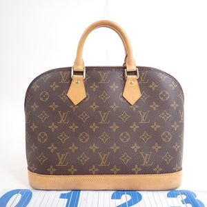 Louis Vuitton LOUIS VUITTON Alma PM Bag, Monogram Coated Leather Canvas 