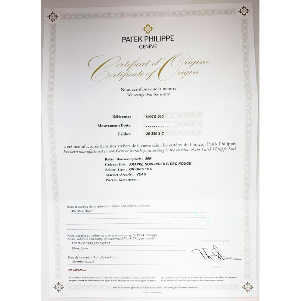 Patek Philippe 6007G-010 - view 9
