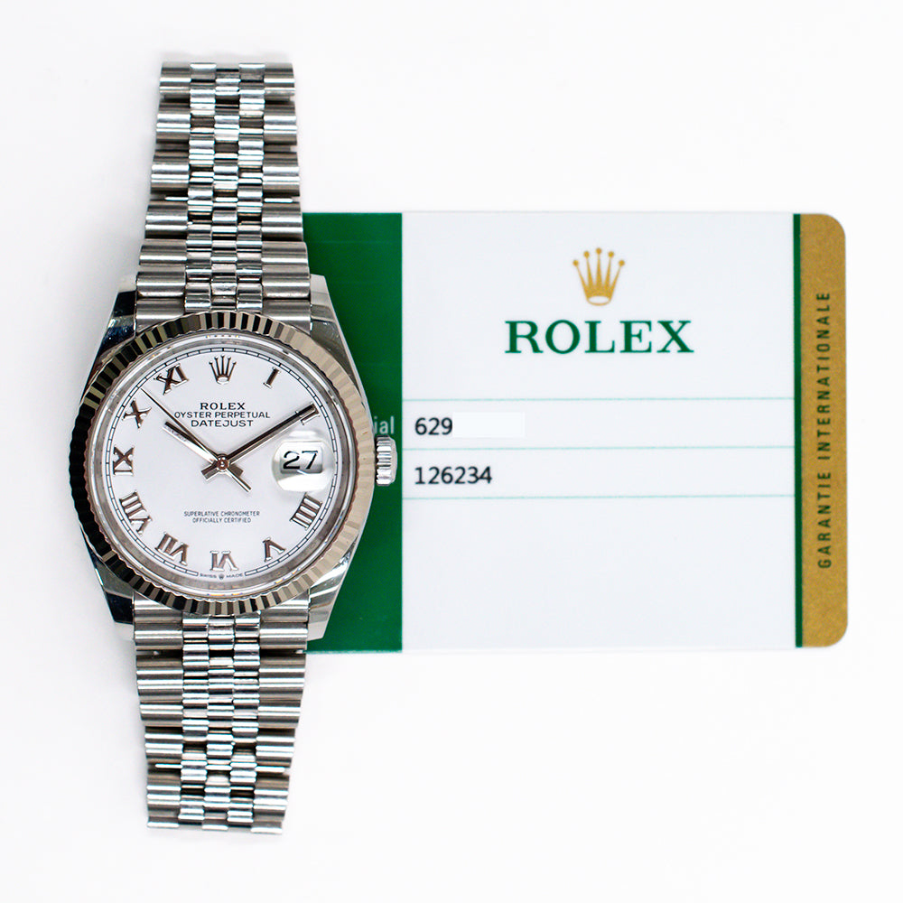 Rolex 126234 Datejust 36mmSteel and White Gold