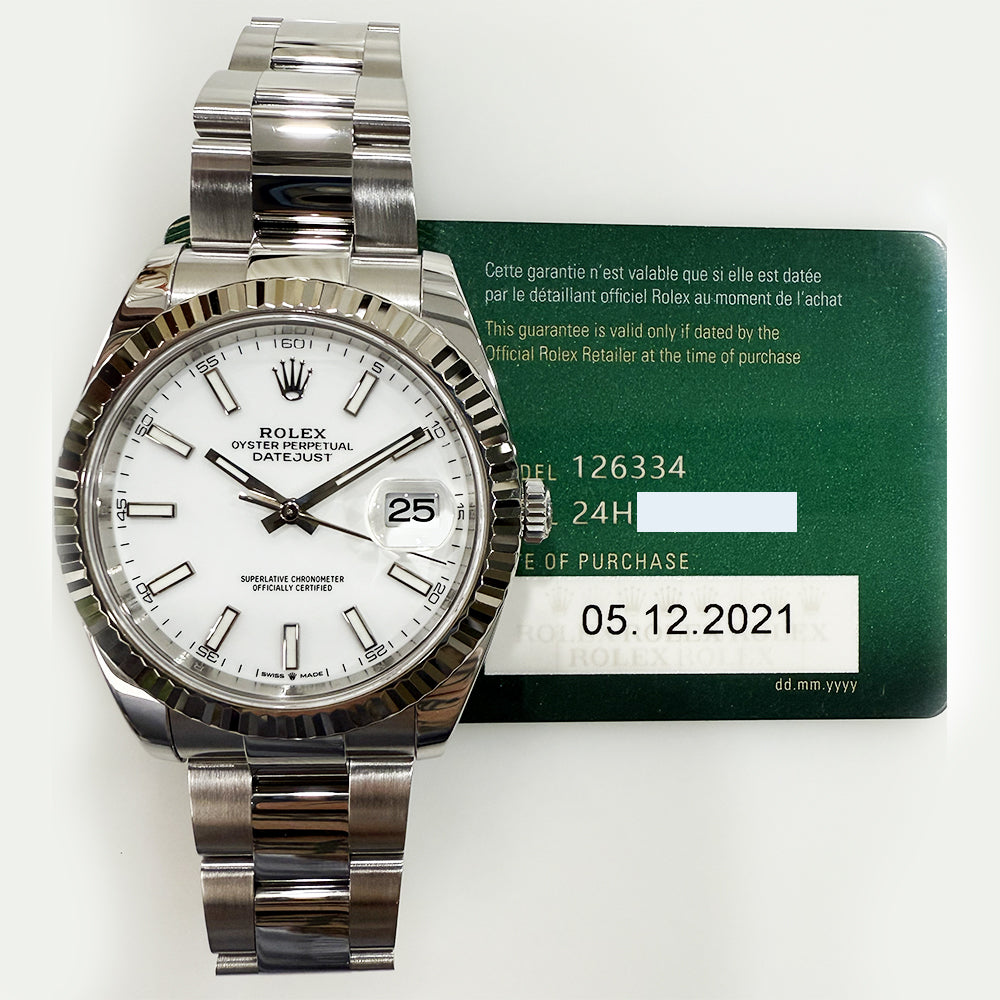 Rolex 126334 Datejust 41mm Steel and White Gold