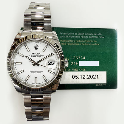 Rolex 126334 Datejust 41mm Steel and White Gold