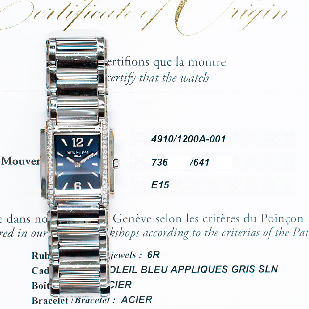 Patek Philippe 4910/1200A-001 Twenty-4 Diamond Bezel Stainless Steel