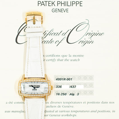 Patek Philippe 4991R-001 Ladies Gondolo Gemma 37.2mm x 22.4mm Diamond Bezel and Lugs Rose Gold