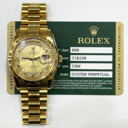 Rolex 118238MR Day-Date President 36mm Yellow Gold Fluted Bezel