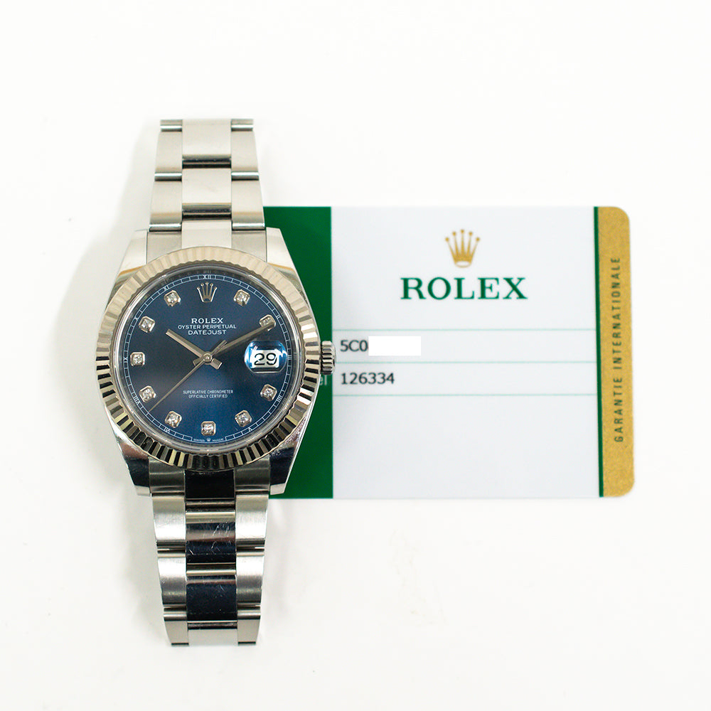 Rolex 126334G Datejust 41mm Steel and White Gold