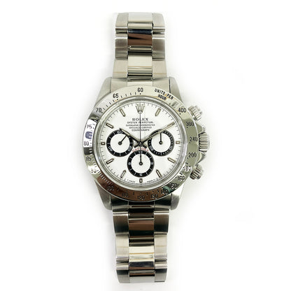 Rolex Daytona 40mm Stainless Steel - Domed Bezel - White Dial - Oyster Bracelet 16520 - 1998