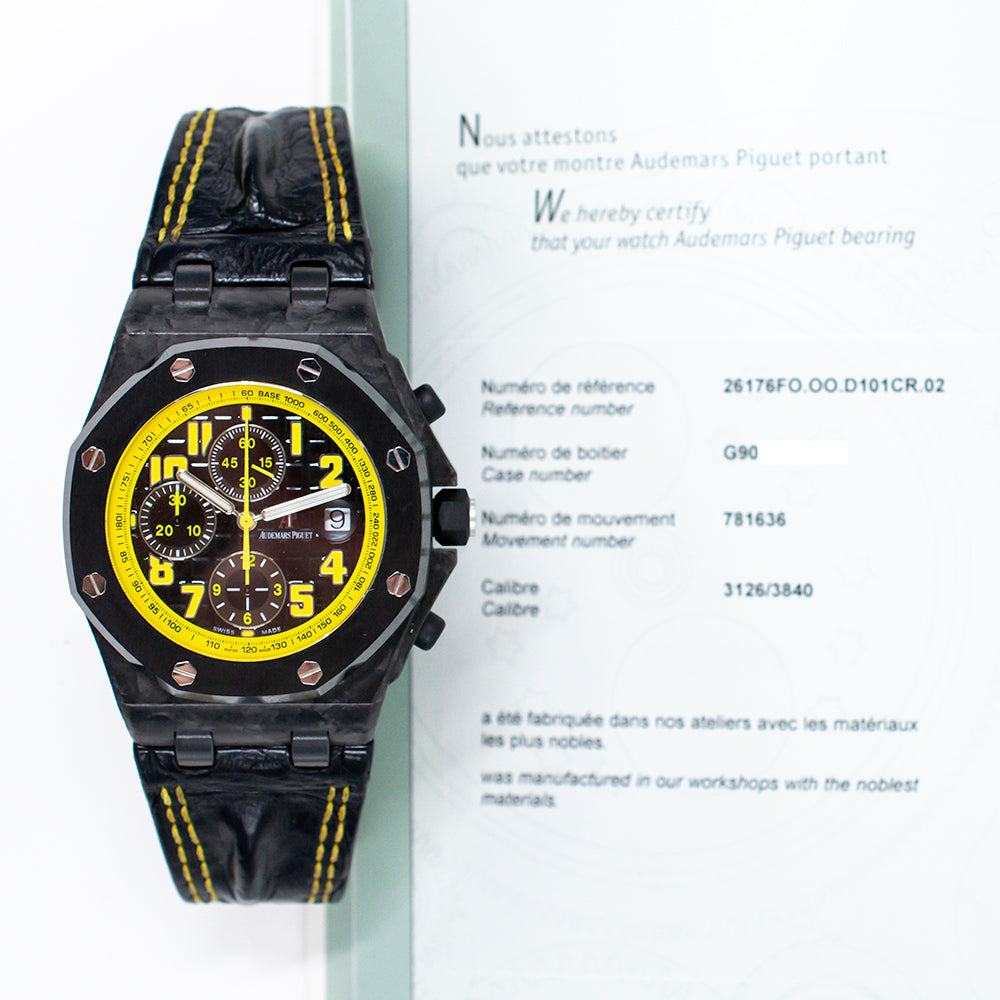 Audemars Piguet 26176FO.OO.D101CR.02 Royal Oak Offshore 42mm "Bumblebee" Black Ceramic Carbon