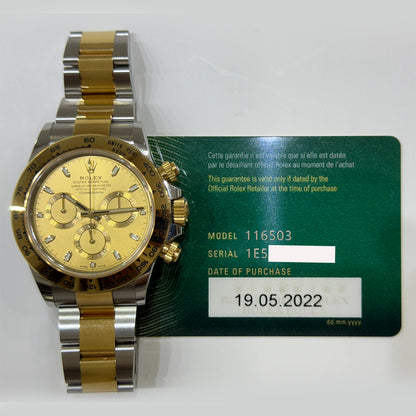 Rolex 116503 Daytona Steel and Yellow Gold