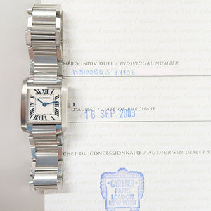 Cartier W51008Q3 Tank Française Small - Steel - 20mm x 25mm Quartz