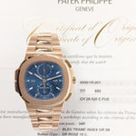 Patek Philippe 5990/1R-001 Nautilus Travel Time Flyback Chronograph 40.5mm Rose Gold Self-Winding