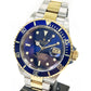 Rolex Submariner Date 40mm Stainless Steel & Yellow Gold - Blue Fluted Bezel - Blue Dial - Oyster Bracelet 16613 - 2005