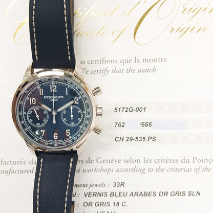 Patek Philippe 5172G-001 Chronograph 41mm White Gold Manual-Winding