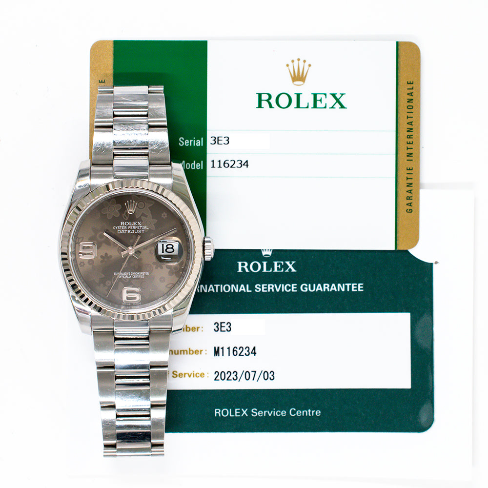 Rolex 116234 Datejust 36mm Steel and White Gold