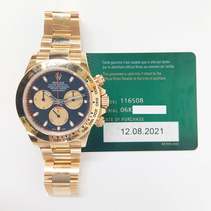 Rolex 116508 Daytona Yellow Gold