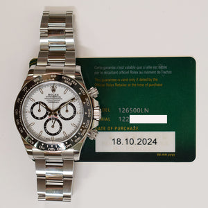 Rolex 126500LN Daytona Steel Ceramic Bezel