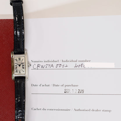 Cartier WSTA0032 Tank Américaine Mini Quartz Steel - 27mm x 15.2mm