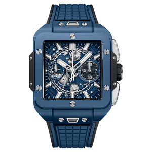 Hublot 821.EX.5170.RX Square Bang 42mm Unico Blue Ceramic