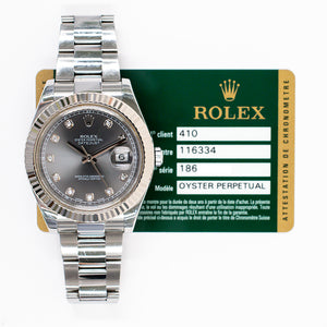 Rolex 116334G Datejust II Steel and White Gold