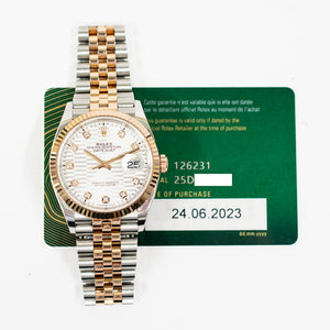 Rolex 126231G Datejust 36mm Steel and Rose Gold