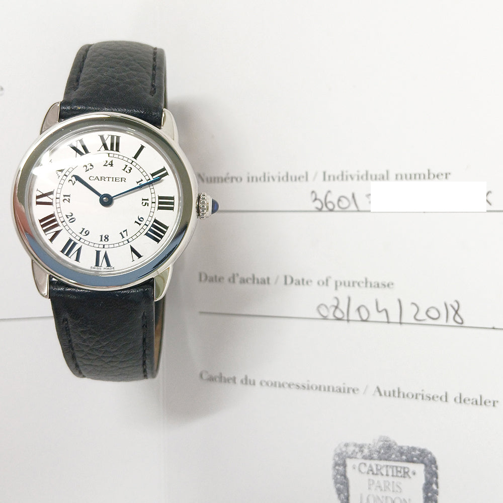 Cartier WSRN0019 Ronde Solo de Cartier Quartz 29mm Steel