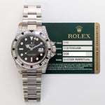 Rolex 116759SANR GMT-Master II 40mm Black Sapphire and Diamond Bezel White Gold