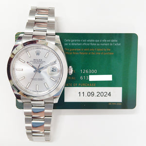 Rolex 126300 Datejust 41mm Steel