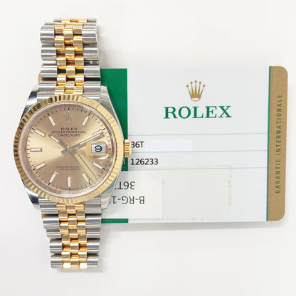 Rolex 126233 Datejust 36mm Steel and Yellow Gold