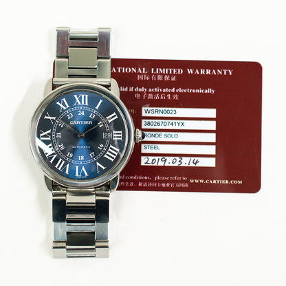 Cartier WSRN0023 Ronde Solo XL 42mm Steel Selfwinding