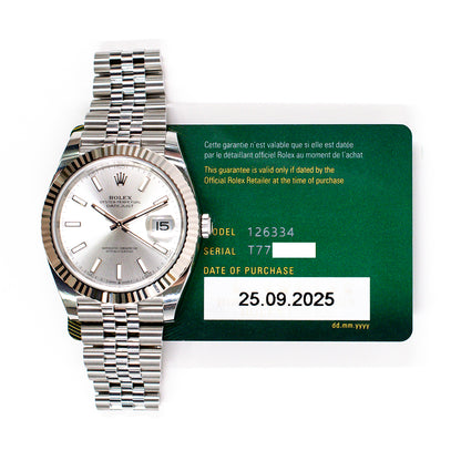 Rolex 126334 Datejust 41mm Steel and White Gold