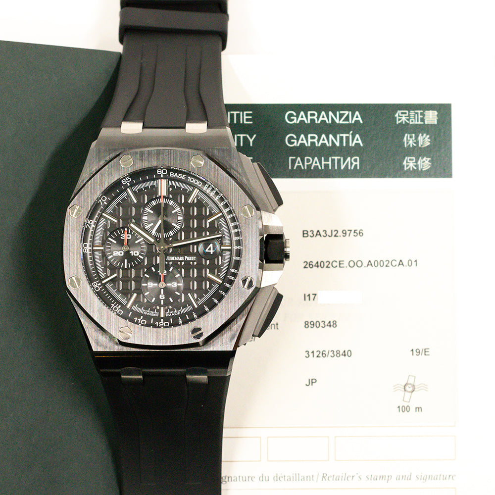 Audemars Piguet 26402CE.OO.A002CA.01 Royal Oak Offshore Chronograph 44mm Black Ceramic Case