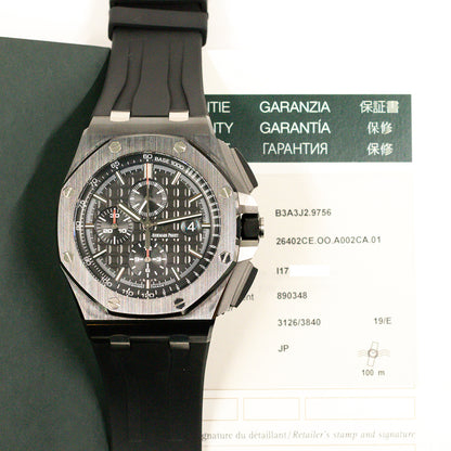 Audemars Piguet 26402CE.OO.A002CA.01 Royal Oak Offshore Chronograph 44mm Black Ceramic Case