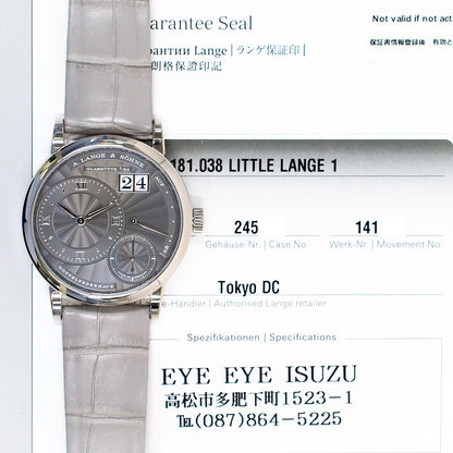 Louis Vuitton 181.038 Lange 1 36.8mm White Gold Selfwinding