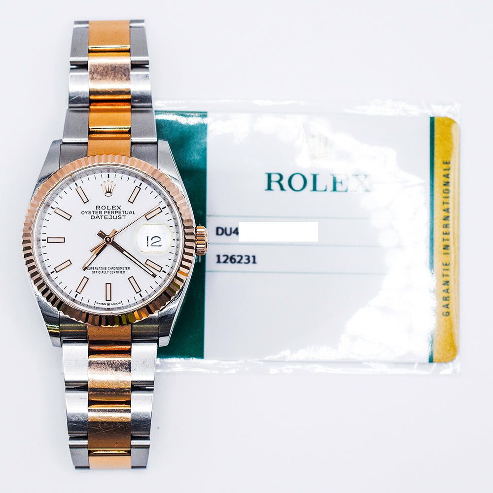 Rolex 126231 Datejust 36mm Steel and Rose Gold