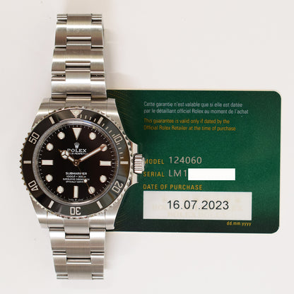 Rolex 124060 Submariner No Date 41mm Stainless Steel