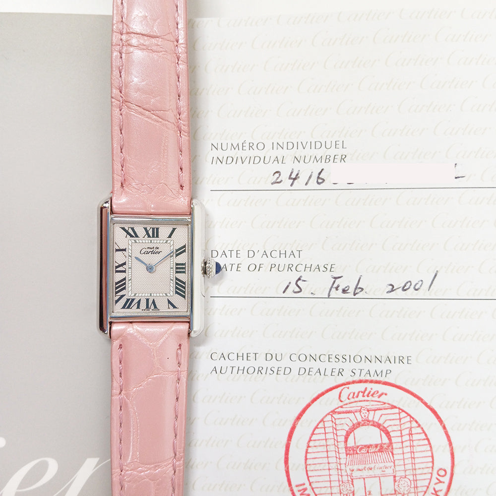Cartier W1016130 Cartier Tank Must 22mm Quartz Sterling Silver