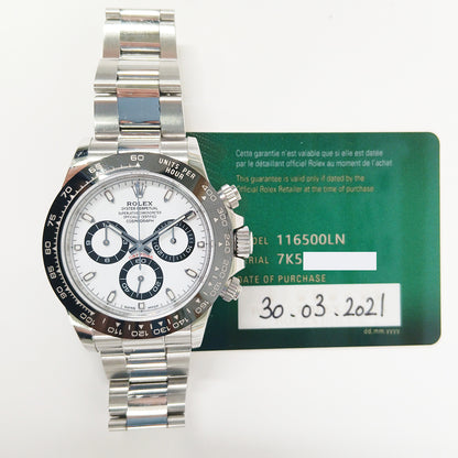 Rolex 116500LN Daytona Steel Ceramic Bezel