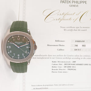 Patek Philippe 5168G-010 Aquanaut 42mm White Gold Date Sweep Seconds Self-Winding