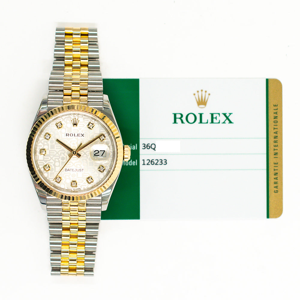 Rolex 126233G Datejust 36mm Steel and Yellow Gold