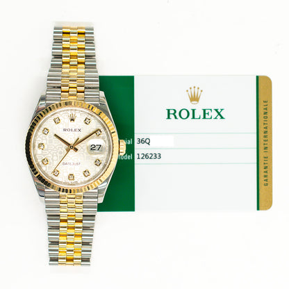 Rolex 126233G Datejust 36mm Steel and Yellow Gold