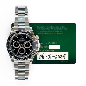 Rolex 126500LN Daytona Steel Ceramic Bezel